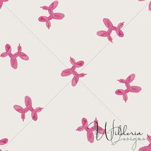Load image into Gallery viewer, Balloon Pup - Pink on Cream