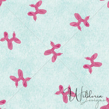 Load image into Gallery viewer, Balloon Pup - Pink on Denim