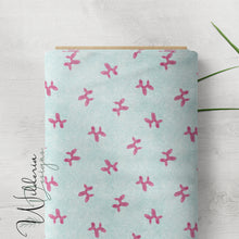 Load image into Gallery viewer, Balloon Pup - Pink on Speckled Denim