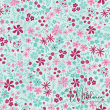 Load image into Gallery viewer, Balloon Pup - Floral Coordinate - Speckled Denim