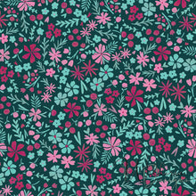 Load image into Gallery viewer, Balloon Pup - Floral Coordinate - Peacock Blue