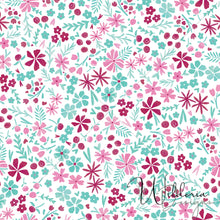 Load image into Gallery viewer, Balloon Pup - Floral Coordinate - White