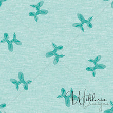 Load image into Gallery viewer, Balloon Pup - Green on Speckled Heather