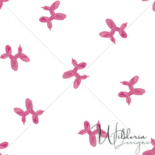 Load image into Gallery viewer, Balloon Pup - Pink on White