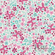 Load image into Gallery viewer, Balloon Pup Floral - Pink Pup - Cream