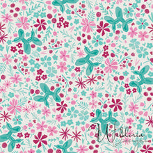 Load image into Gallery viewer, Balloon Pup Floral - Green Pup - Cream