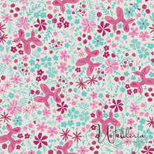 Load image into Gallery viewer, Balloon Pup Floral - Pink Pup - Speckled Heather