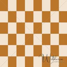 Load image into Gallery viewer, “Beginnings in Bloom" - Check Print | Caramel Eggshell