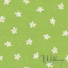 Load image into Gallery viewer, “Lemons & Blossoms" - Blossoms Linen | Olive