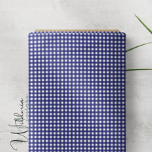 Load image into Gallery viewer, “Lemons & Blossoms" - Gingham | Royal Blue