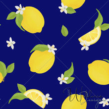 Load image into Gallery viewer, “Lemons & Blossoms" | Royal Blue