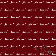 Load image into Gallery viewer, "Muted Christmas" Kiss Me - On Red