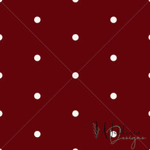 Load image into Gallery viewer, "Muted Christmas" Mini Dots - On Red