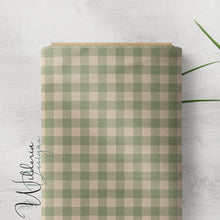 Load image into Gallery viewer, "Muted Garden" Gingham - Basil