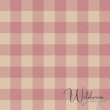 Load image into Gallery viewer, "Muted Garden" Gingham - Rose