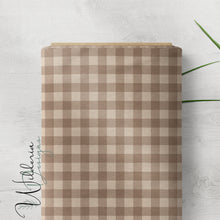 Load image into Gallery viewer, "Muted Garden" Gingham - Taupe