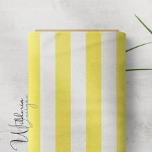 Load image into Gallery viewer, “Lemons & Blossoms" - Stripe Linen | Lemon