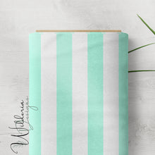Load image into Gallery viewer, “Lemons & Blossoms" - Stripe | Light Cyan