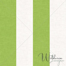 Load image into Gallery viewer, “Lemons & Blossoms" - Stripe Linen | Olive