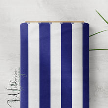 Load image into Gallery viewer, “Lemons & Blossoms" - Stripe | Royal Blue