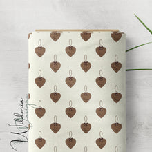 Load image into Gallery viewer, “Vintage Christmas" Heart Ornaments | Cream