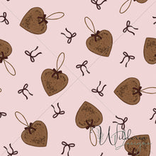 Load image into Gallery viewer, “Vintage Christmas" Heart Ornaments | Scattered | Rosette