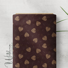 Load image into Gallery viewer, “Vintage Christmas" Heart Ornaments | Scattered | Wine Red