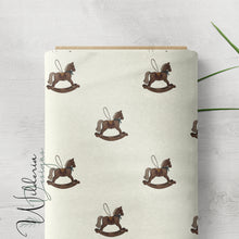 Load image into Gallery viewer, “Vintage Christmas" Rocking Horse | Cream