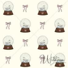 Load image into Gallery viewer, “Vintage Christmas" Swan Globe | Cream
