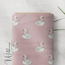 Load image into Gallery viewer, “Vintage Christmas" Swan Ornaments | Dusty Rose