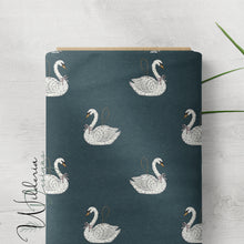 Load image into Gallery viewer, “Vintage Christmas" Swan Ornaments | Midnight Blue