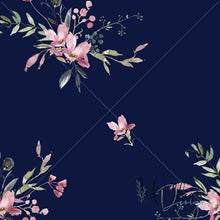 Load image into Gallery viewer, Wild Blossoms - Navy