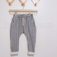 Load image into Gallery viewer, Gingham - Black - Rustic Floral Coordinate