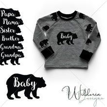 Load image into Gallery viewer, Bear Family Sublimation File Set