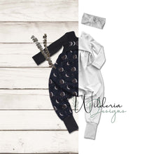 Load image into Gallery viewer, Bubble Romper & Knotted Headwrap Set