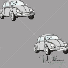 Load image into Gallery viewer, "Vintage Spring" Cars - Pearl Grey on Smoke Grey
