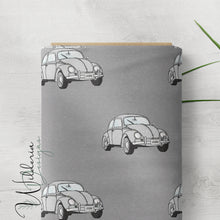 Load image into Gallery viewer, "Vintage Spring" Cars - Pearl Grey on Smoke Grey