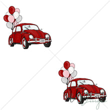 Load image into Gallery viewer, "Vintage Spring" Cars with Balloons - Cherry