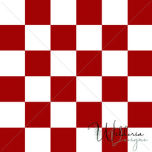 Load image into Gallery viewer, "Vintage Spring" Checker Print - Cherry