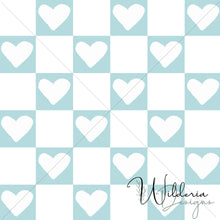 Load image into Gallery viewer, "Vintage Spring" Checker Hearts - Serene