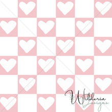 Load image into Gallery viewer, "Vintage Spring" Checker Hearts - Blossom