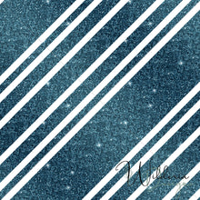 Load image into Gallery viewer, Candycane Glitter Stripes 2 - Blue Raspberry