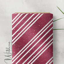 Load image into Gallery viewer, Candycane Glitter Stripes 2 - Cherry