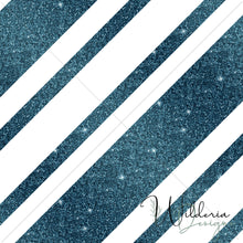 Load image into Gallery viewer, Candycane Glitter Stripes 3 - Blue Raspberry