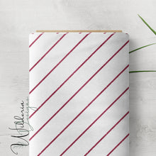 Load image into Gallery viewer, Candycane Glitter Stripes Mini - Cherry