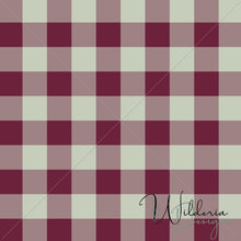 Load image into Gallery viewer, Gingham - Sage Cherry - Christmas Floral Coordinate