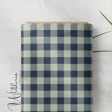 Load image into Gallery viewer, Gingham - Sage Navy- Christmas Floral Coordinate