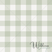 Load image into Gallery viewer, Gingham - Sage White - Christmas Floral Coordinate