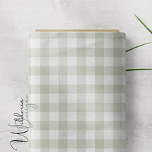Load image into Gallery viewer, Gingham - Sage White - Christmas Floral Coordinate