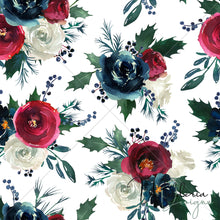 Load image into Gallery viewer, Christmas Florals - White **Limited Design**